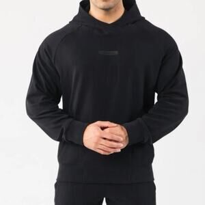 The Alphalete Identity Pro Hoodie in charcoal size M